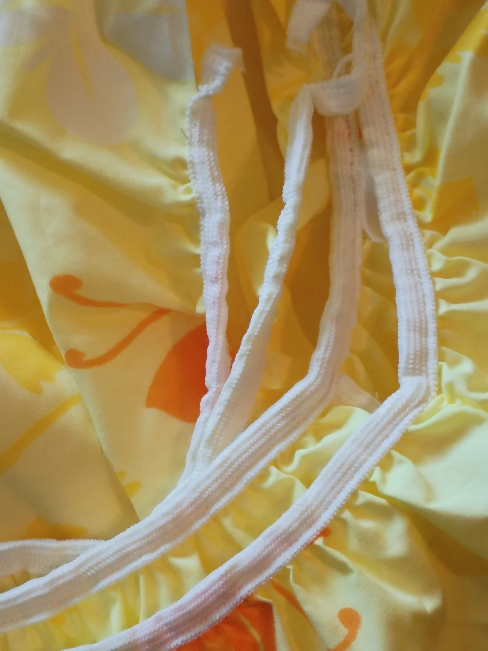Vintage Springmaid MARIPOSA BUTTERFLY Yellow Orange Fitted Sheet